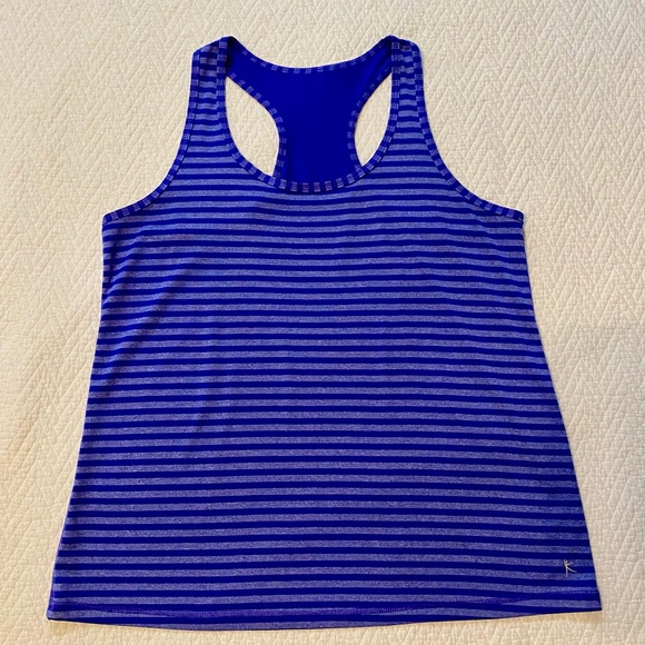 Danskin | Tops | Purple Striped Racerback Tank Top | Poshmark